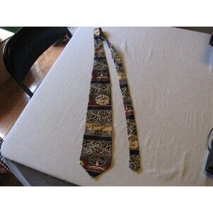 Mens Tabasco Oysters Multi Color 100% Silk Neck Tie